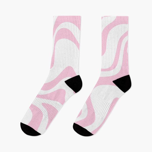 Item preview, Pink and White Retro Liquid Swirl Abstract Pattern designed and sold by kierkegaard.