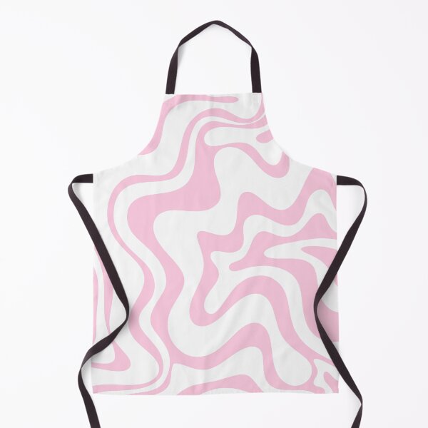 Item preview, Pink and White Retro Liquid Swirl Abstract Pattern designed and sold by kierkegaard.