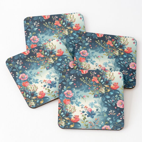 Item preview, Midnight Botanical Floral Garden Pattern with Colorful Flowers and Leaves Journal designed and sold by FestivityFinds.