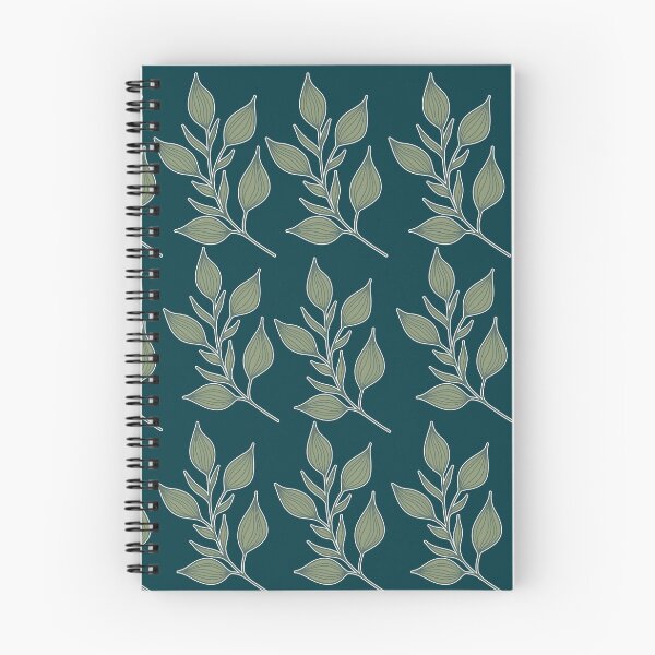 Item preview, Deep Teal Botanical Leaves | Moody Sage Green Pattern designed and sold by ​Jyoti Digital Artist.