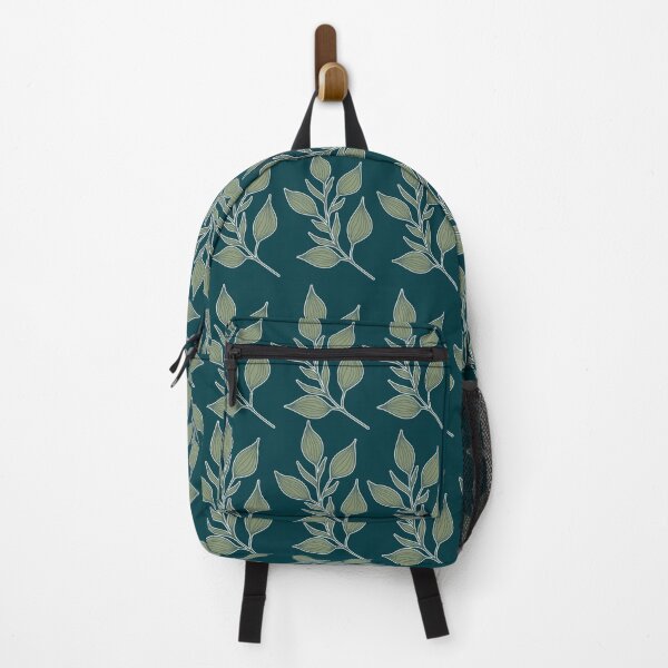 Item preview, Deep Teal Botanical Leaves | Moody Sage Green Pattern designed and sold by Jyoti Digital Artist.
