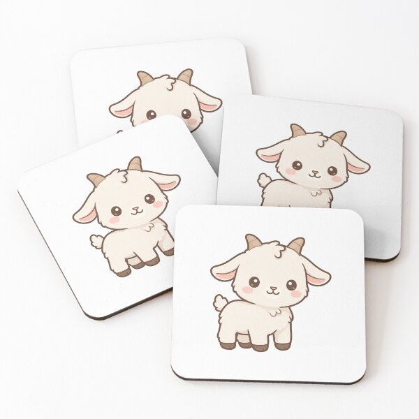 Item preview, Cute Kawaii Baby Goat Sticker | Anime Style Chibi Barnyard Kid Art | Gift for Farm Animal Lovers designed and sold by Chipkooo.