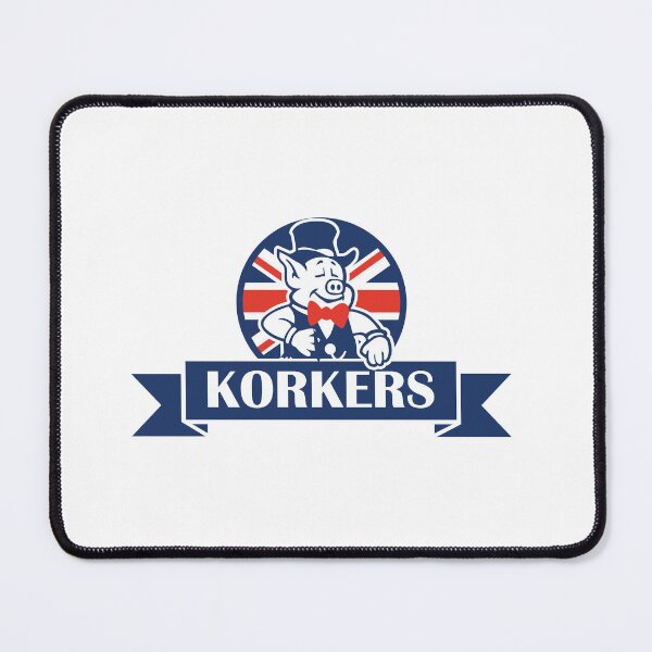 Item preview, Korkers British Union Jack Pig Mascot Logo designed and sold by aevgxru.