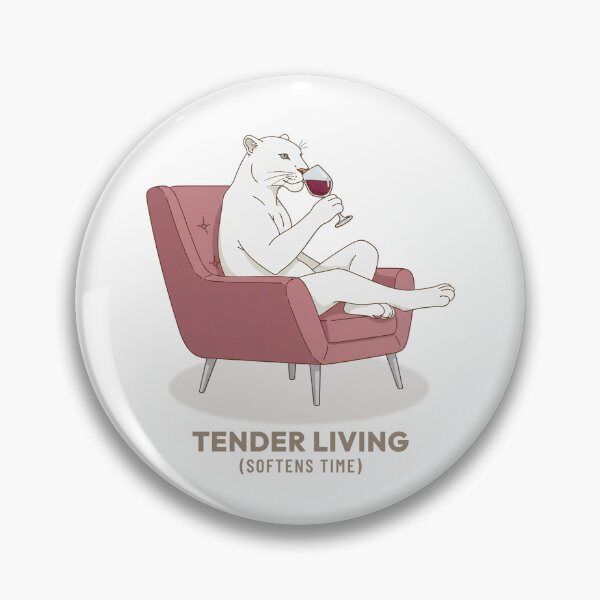 Item preview, White Panther Drinking Wine Relaxing Evening Vintage Aesthetic designed and sold by COZY VINTAGE animal.