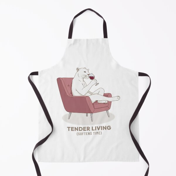 Item preview, White Panther Drinking Wine Relaxing Evening Vintage Aesthetic designed and sold by COZY VINTAGE animal.