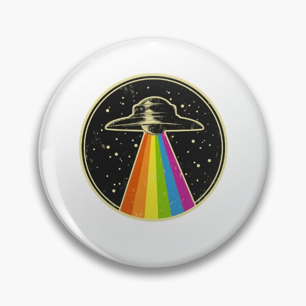 Item preview, queer ufo - rainbow ufo alien abduction queer lgbt gay pride designed and sold by ruman2520.