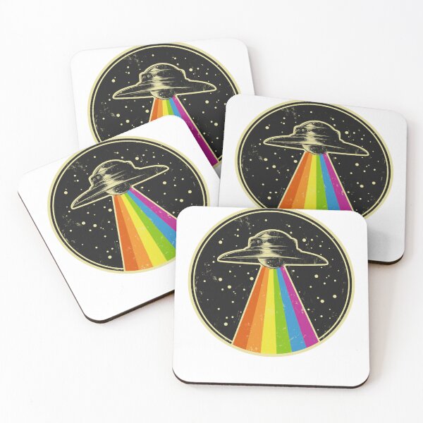Item preview, queer ufo - rainbow ufo alien abduction queer lgbt gay pride designed and sold by ruman2520.