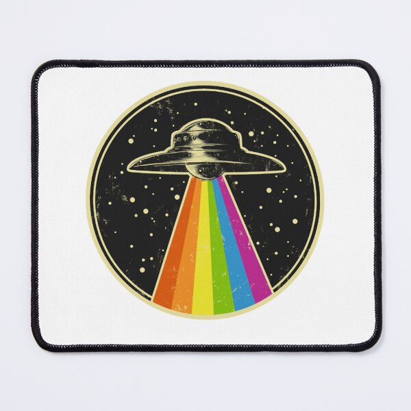 Item preview, queer ufo - rainbow ufo alien abduction queer lgbt gay pride designed and sold by ruman2520.