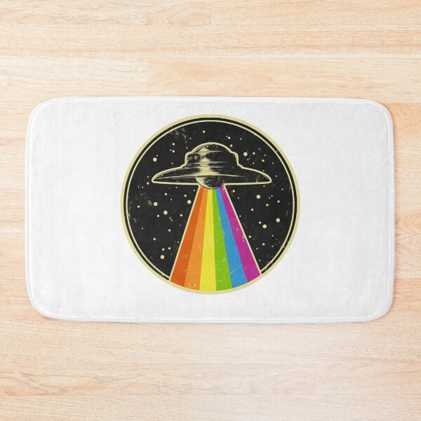 Item preview, queer ufo - rainbow ufo alien abduction queer lgbt gay pride designed and sold by ruman2520.