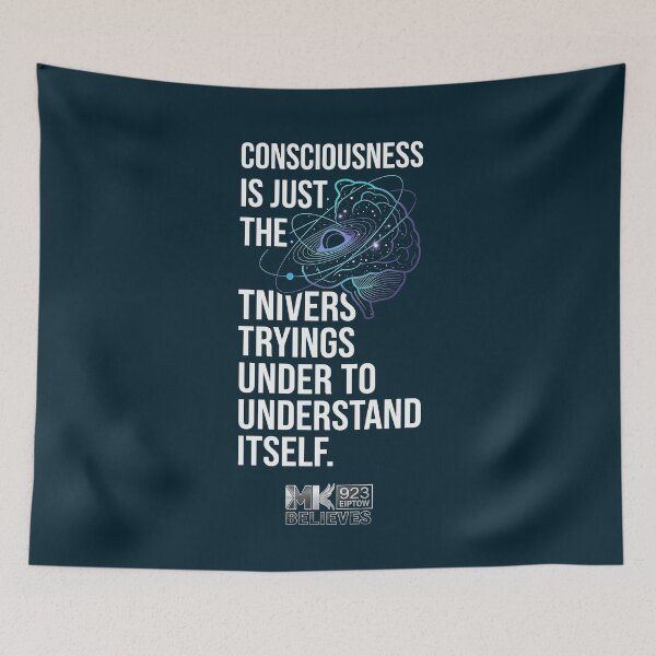 Item preview, Consciousness Universe Understand Itself T-Shirt | Minimalist Astrophysics Astronomy Hoodie designed and sold by EIPTOW.