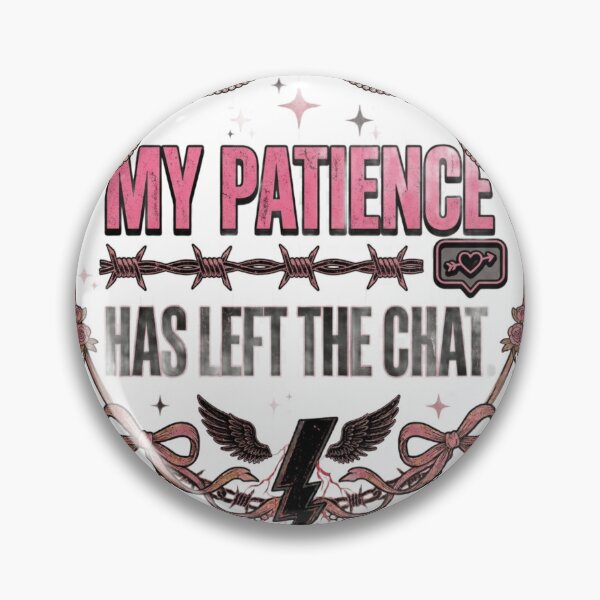 Item preview, My Patience Has Left The Chat Sarcastic Sad Girl Design designed and sold by InkroarCo.