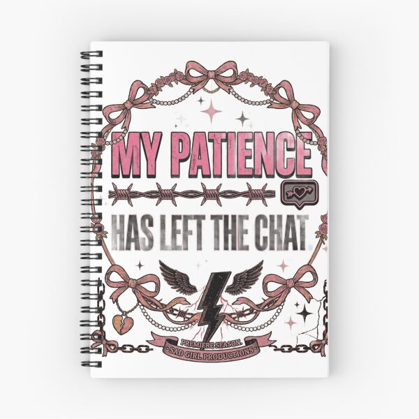 Item preview, My Patience Has Left The Chat Sarcastic Sad Girl Design designed and sold by InkroarCo.