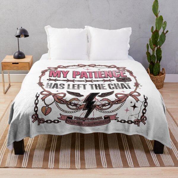 Item preview, My Patience Has Left The Chat Sarcastic Sad Girl Design designed and sold by InkroarCo.