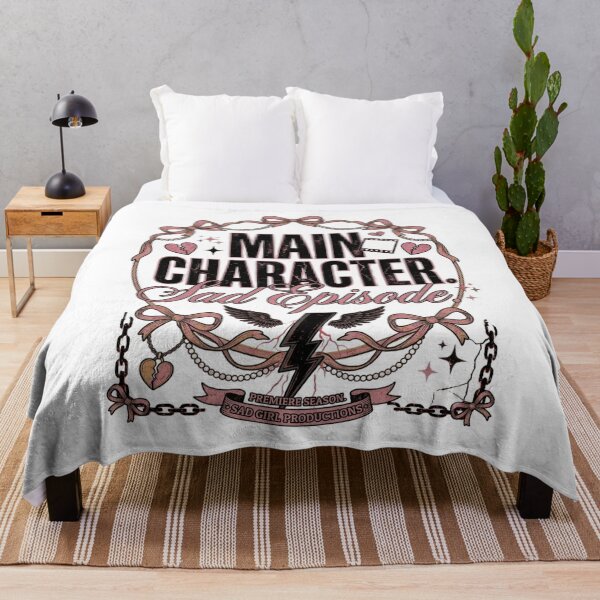 Item preview, Main Character Sad Episode Pink Coquette Aesthetic Design designed and sold by InkroarCo.