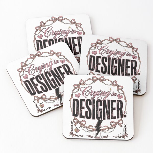 Item preview, Crying In Designer Sad Girl Luxury Aesthetic Typography designed and sold by InkroarCo.