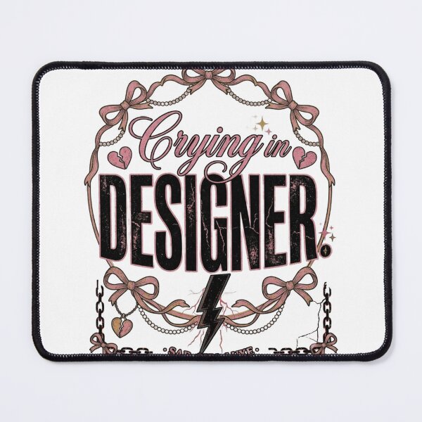 Item preview, Crying In Designer Sad Girl Luxury Aesthetic Typography designed and sold by InkroarCo.