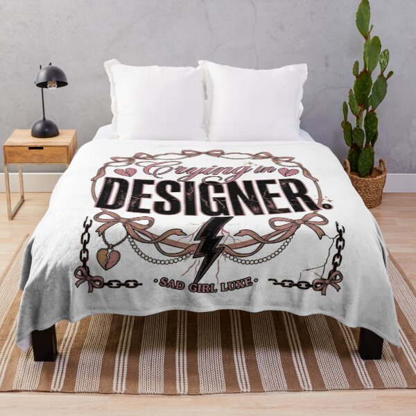 Item preview, Crying In Designer Sad Girl Luxury Aesthetic Typography designed and sold by InkroarCo.