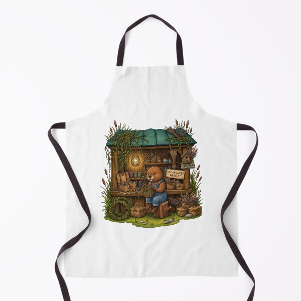 Item preview, Willow & Reed Weavery | Beaver Basket Weaver | Woodland Craft Workshop | Cottagecore Fantasy Artisan | Handmade Nature Art designed and sold by MrDev.