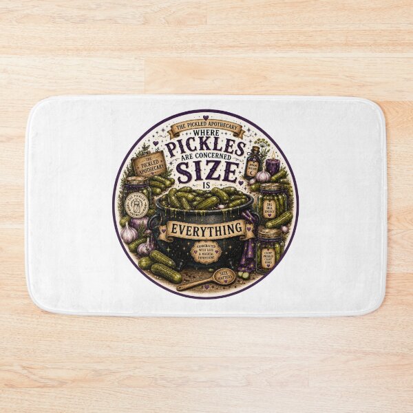 Item preview, Funny Pickle Size Matters Sticker designed and sold by Imagine Ink Design Studio.
