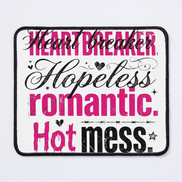 Item preview, Heartbreaker Hopeless Romantic Hot Mess Sad Girl Pink Design designed and sold by InkroarCo.
