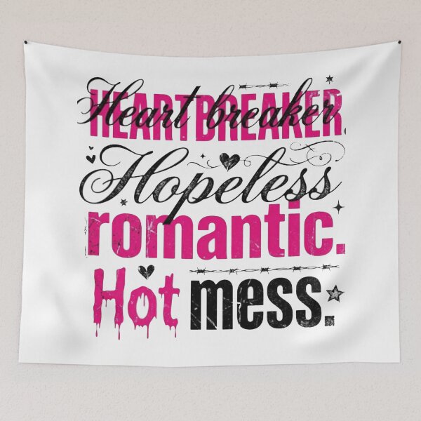 Item preview, Heartbreaker Hopeless Romantic Hot Mess Sad Girl Pink Design designed and sold by InkroarCo.