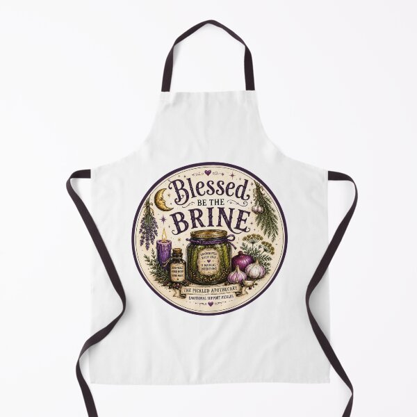 Item preview, Funny Pickle Blessed be the Brine Sticker designed and sold by Imagine Ink Design Studio.