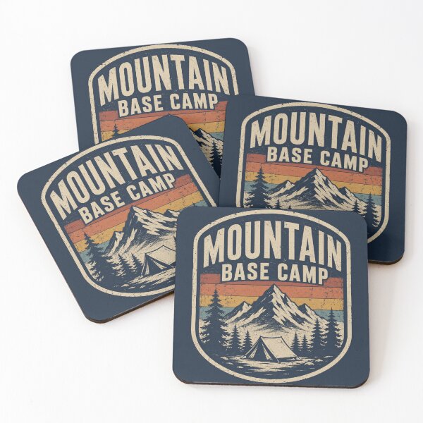 Item preview, Mountain Base Camp Retro Badge designed and sold by Vexorask.