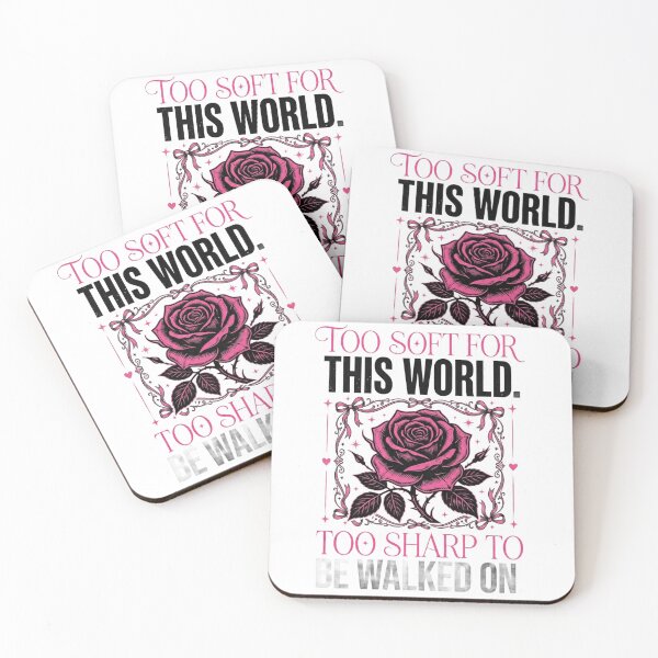 Item preview, Too Soft For This World Too Sharp To Be Walked On Rose Design designed and sold by InkroarCo.
