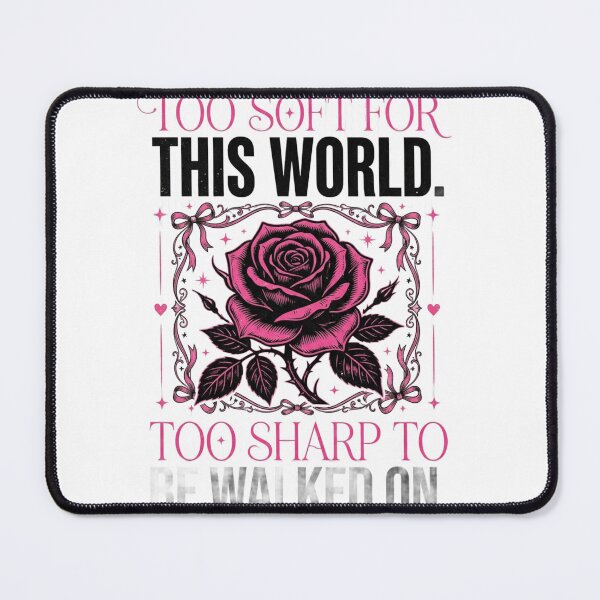 Item preview, Too Soft For This World Too Sharp To Be Walked On Rose Design designed and sold by InkroarCo.