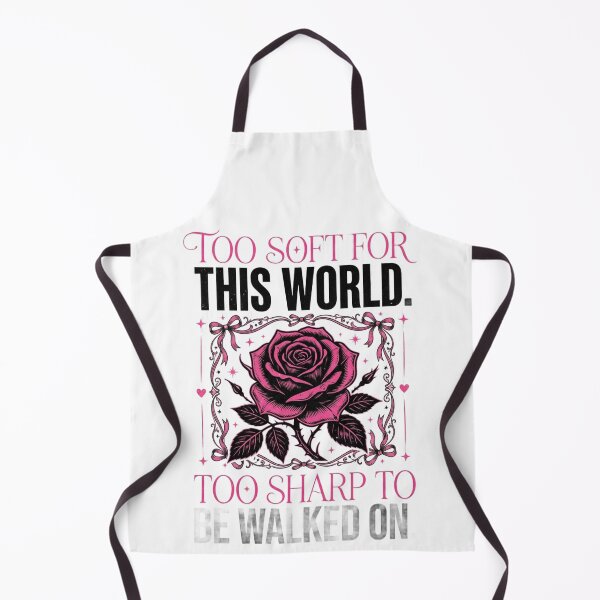 Item preview, Too Soft For This World Too Sharp To Be Walked On Rose Design designed and sold by InkroarCo.