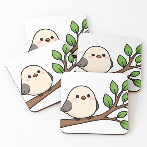 Item preview, Bird on a Branch, Cute Bird Illustration designed and sold by WrenAndWhimsy.