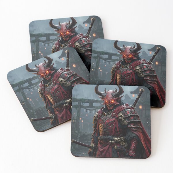 Item preview, Shadow Oni Demon Samurai Warrior designed and sold by GalleryBrisArt.
