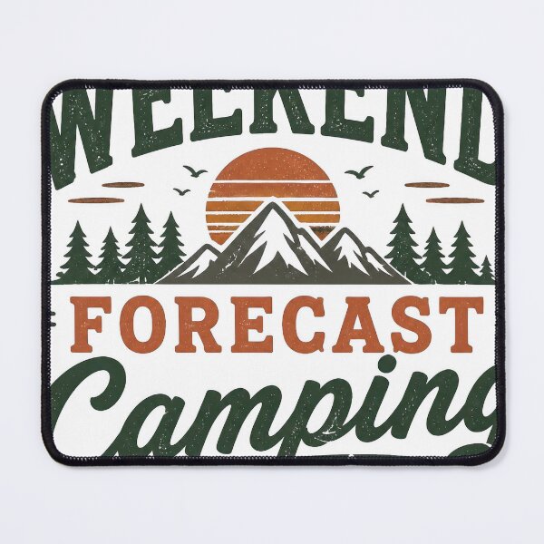 Item preview, Weekend Forecast Camping Retro Sunset Outdoor Adventure designed and sold by Irfanmulyana.