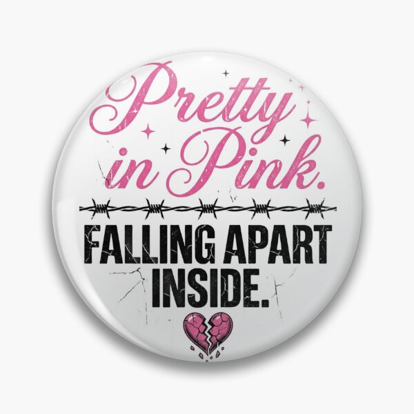 Item preview, Pretty in Pink Falling Apart Inside Sad Girl Aesthetic designed and sold by InkroarCo.