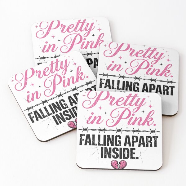 Item preview, Pretty in Pink Falling Apart Inside Sad Girl Aesthetic designed and sold by InkroarCo.