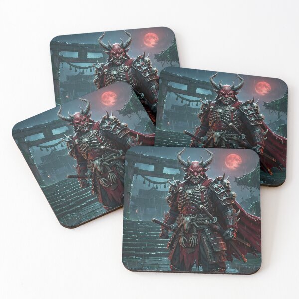 Item preview, Shadow Oni Demon Samurai Warrior designed and sold by GalleryBrisArt.