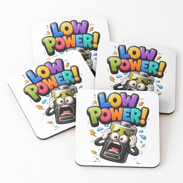 Item preview, Low Power Battery Funny Cartoon designed and sold by M.Store.