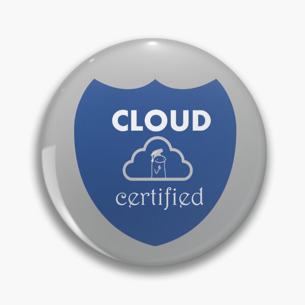 Item preview, Copy of Cloud Certified Microsoft Azure colors Design | Sticker | Sticker | Pin | meme designed and sold by I am Certified.