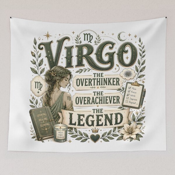 Item preview, virgo astrology, virgo constellation, virgo personality, virgo gifts designed and sold by TrueArtVibes.
