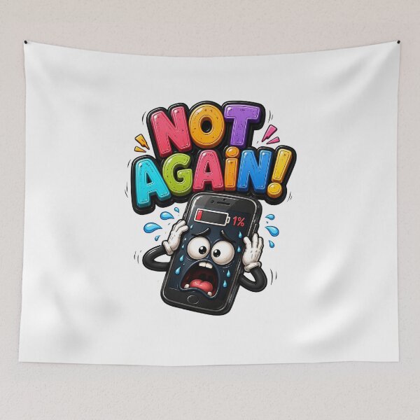 Item preview, Not Again Phone Battery Low Funny designed and sold by M.Store.