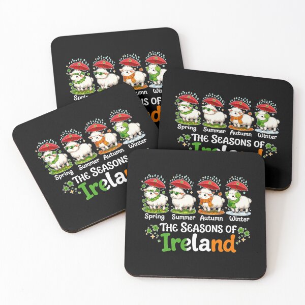 Item preview, The Seasons Patrick'S Day Ireland Four Cute Sheep Shamrocks designed and sold by MaskedTarget.