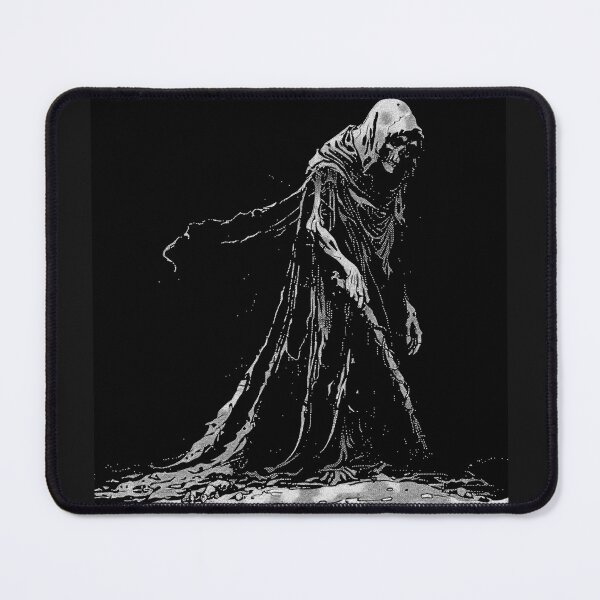 Item preview, Hooded Grim Reaper in Tattered Cloak Gothic Dark Fantasy Art designed and sold by inkoutninja.