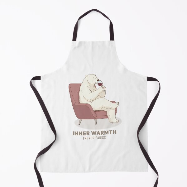 Item preview, Polar Bear Drinking Wine Cozy Evening Vintage Aesthetic designed and sold by COZY VINTAGE animal.