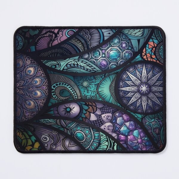 Item preview, Abstract Boho Mandala Mosaic Pattern designed and sold by yanderedev.