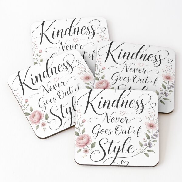 Item preview, Kindness Never Goes Out of Style Floral Quote Design designed and sold by Irfanmulyana.