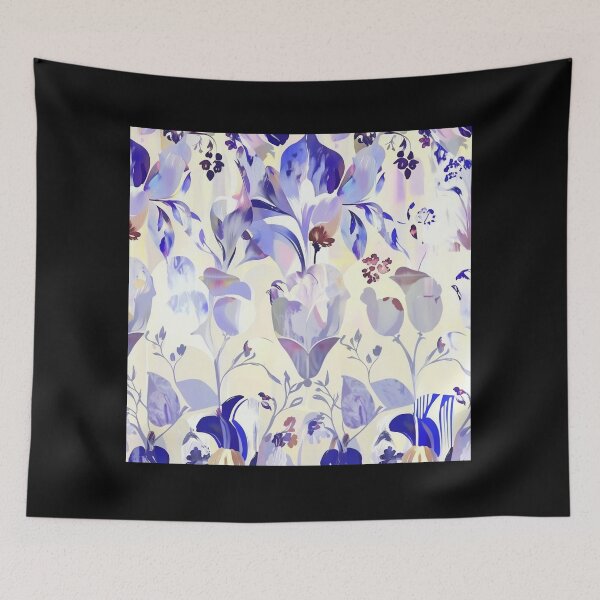 Item preview, Blue Iris Watercolor Floral Pattern Journal with Elegant Botanical Design designed and sold by FestivityFinds.