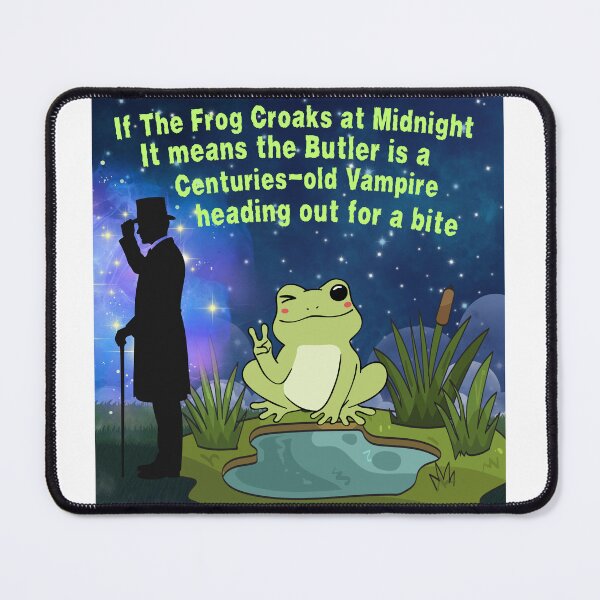 Item preview, Frog Humor Vampire Omen Sticker Starry Sky Quote designed and sold by aliyeus.
