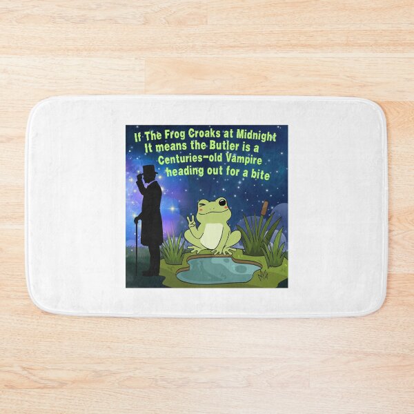 Item preview, Frog Humor Vampire Omen Sticker Starry Sky Quote designed and sold by aliyeus.