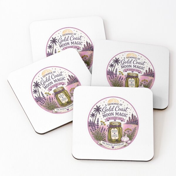 Item preview, Gold Coast Moon Magic Pickle Sticker designed and sold by Imagine Ink Design Studio.