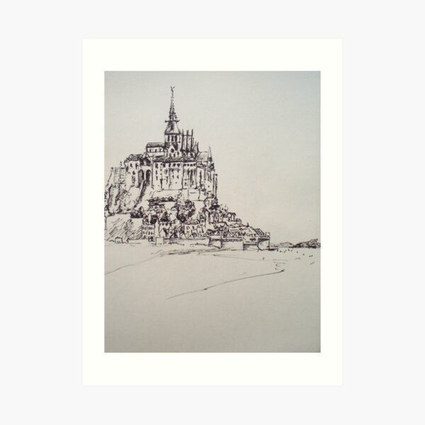 Le Mont Saint Michel Art Print